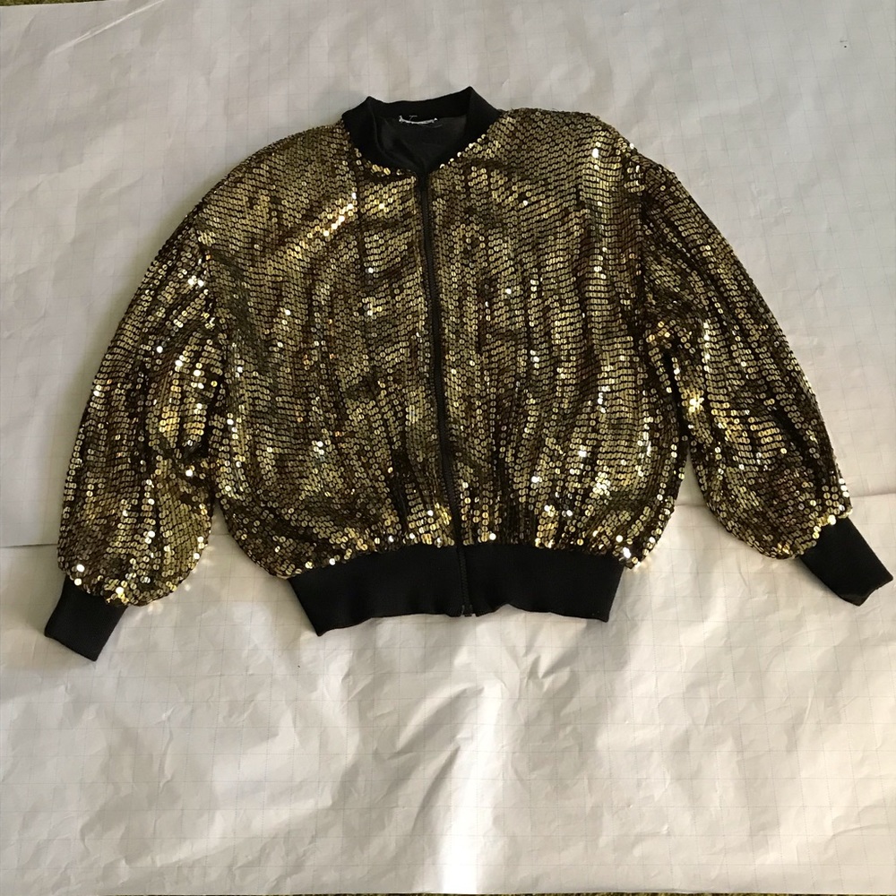 Royal Gold Sequin Jacket.